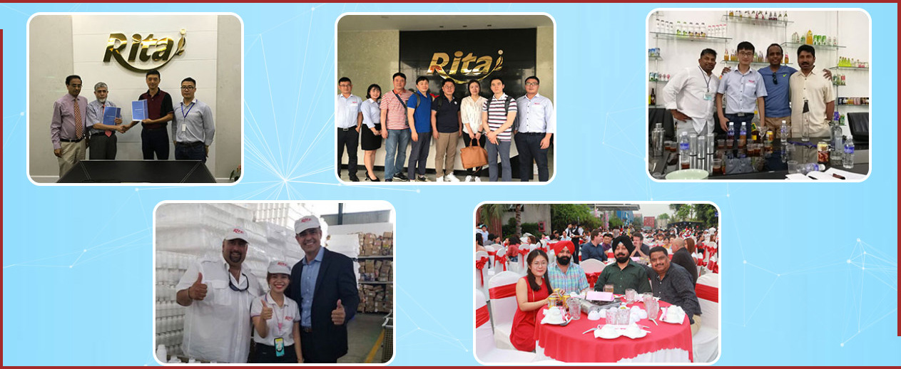 مشتری با آب میوه ریتا